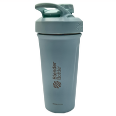 Blender Bottle Strada Twist 旋蓋不鏽鋼搖搖杯 24oz, 1個, 590ml, 冰川綠