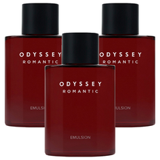ODYSSEY Romantic系列 男士乳液 130mL - 添加綠茶成分, 保濕水潤肌膚, 前中調柑橘花香, 3瓶
