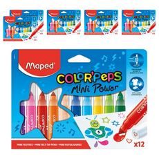 Maped 不縮頭胖胖彩色筆 Set 12色 COLOR'Peps Mini Power, 6盒