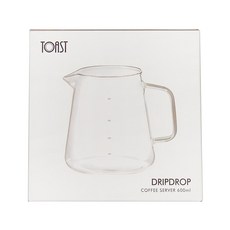 TOAST DRIPDROP 玻璃下壺, 600ml 咖啡濾杯, 13.5 x 9.5 x 11.5cm, 1個