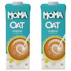 英國 MOMA 原味燕麥奶，無糖，純素，非基改, 1L, 2瓶