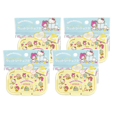 Sanrio 三麗鷗 濕紙巾黏貼蓋, 4個, yellow
