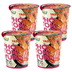 KING PHO 王麵河粉 酸辣蝦湯風味, 4入