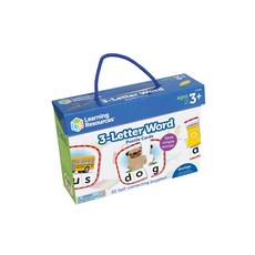 Learning Resources 短單字拼圖卡, 1組, 混合色