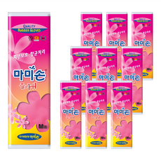 Mamison 橡膠手套, M(35 x 21cm), 粉色, 10雙