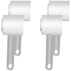 不鏽鋼雙向刀頭削皮器 帶收納盒 加長握把 ABS+TPR+PC材質, 灰色, 4個