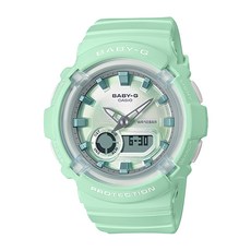 CASIO 卡西歐 BABY-G 運動手錶 BGA-280-3A 耐衝擊防水 時尚休閒, 1支, 綠色, 47.4 x 43.4 x 14.8mm