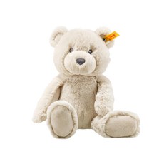 Steiff 金耳釦泰迪熊 嬰幼兒玩偶, 28cm, Bearzy Teddy Bear Beige, 1個