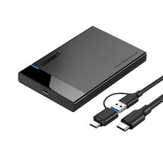 UGREEN 綠聯 2.5吋 Type C 隨身硬碟外接盒, US221, 1個