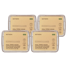 MOTHER-K 嬰幼兒雙頭棉花棒 (獨立包裝), 80支, 4盒