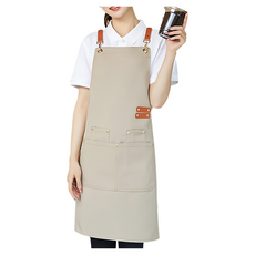 咪咪購物 工作圍裙, 卡其色, 1件