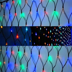 MODACore 摩達客 聖誕燈裝飾燈128燈LED網燈 聖誕派對佈置推薦 優雅質感吊飾設計 歐美外銷規格等級 環保風格, 四彩色光, 1組