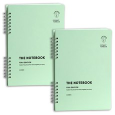 ICONIC 精巧 A5 8格分鏡點子筆記本, 淺薄荷色, 2個