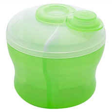 munchkin 滿趣健 三格奶粉分裝盒, 轉動式密封, 每格可容納266ml, 綠色, 1個