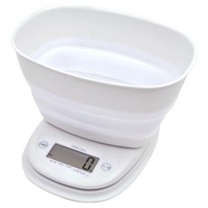 dretec Melba 米爾芭 收納式廚房料理電子秤 附盆, 1個