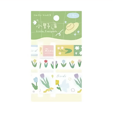 德德小品集 白日夢想家紙膠帶 3卷入 2卡, 小野道, 1組