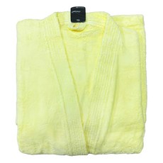 LIFE 來福牌 CROCODILE 平領 成人浴袍 RSC105, 黃色, 1件