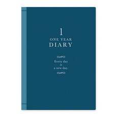 日本 MIDORI 日記 洋風_12844 藍色 每日一頁生活記錄, 1本, 不適用