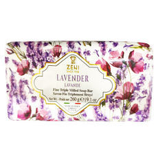 ZENI 義大利三重研磨香皂 薰衣草 含乳木果油, 260g, 1個