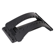 AHOYE 穴位按摩腰椎伸展器, 黑色, 舒緩腰部壓力, 改善坐姿, 輕巧便攜, 1個