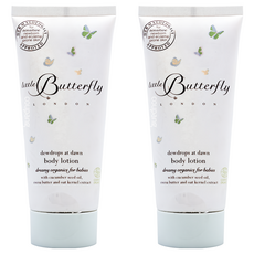 little Butterfly LONDON 倫敦小蝴蝶 晨露嬰兒身體乳液 0歲以上 100ml, 2條
