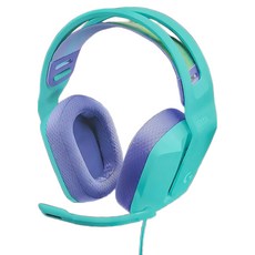 Logitech G 羅技G G335 耳機麥克風 兼容PC、筆電與遊戲主機 翻轉靜音, A00141, 綠色