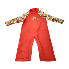 Splash About 兒童款抗UV連身泳衣 UPF 50+ 快乾彈性面料, 2-3歲, 森林遊樂園 橘色