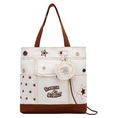 Vanwalk 出走 小眾刺繡毛絨單肩托特包 V2707