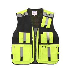 Cracker 多功能安全背心 SW-3040, 螢光色, 1個