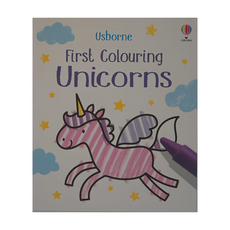 Usborne 小手著色書 獨角獸 First Colouring Unicorns, 不適用, 1本