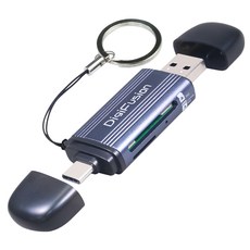 DigiFusion 伽利略 USB3.2 Type-C+A 雙介面 高速讀卡機 雙卡槽, RU064, 單色, 1個