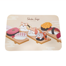 收納王妃 柴語錄壽司軟式珪藻土地墊, 大滿貫