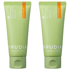 FRUDIA 有拭無孔 青葡萄毛孔潔淨鼻膜 撕除式, 60g, EVE VEGAN, 1條, 2條