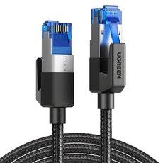 UGREEN 綠聯 CAT8 網路線 30AWG純銅 40Gbps 光速級 棉網編織版, 2m, NW153, 1條