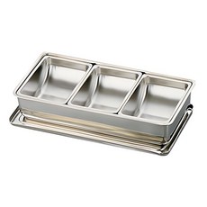 KAI 貝印 小型佐料盒(3格), 1入, 1個