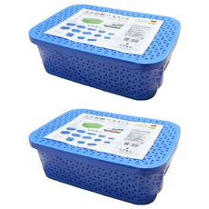 GIMI 吉米 歐微籃組 附蓋 收納籃, 顏色隨機, 2個