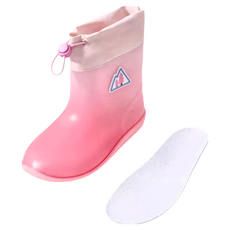 LEMONKID 檸檬寶寶 可愛漸層束口雨鞋, 漸層粉, 210mm, 1組