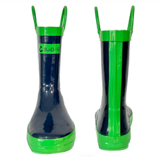 B.aG+S 兒童提把雨鞋 柔軟橡膠材質 不怕彎折 舒適鞋墊