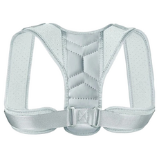 隱形防駝背姿勢矯正帶, 8mm高密度海綿, 天鵝絨布, 尼龍織帶, L, 1個