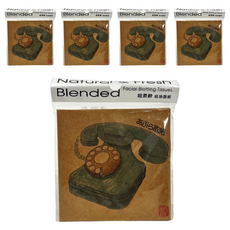 台灣 COSMOS 紙匠 復古小物吸油面紙 電話, 100入, 5包