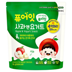 Pure Eat 優格球 1歲以上, 蘋果, 16g, 1包