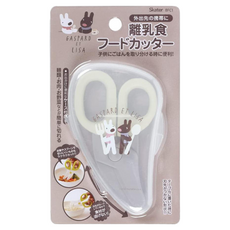 Skater 兒童安全食物剪, 白色 + 灰色 + 透明色, 1支