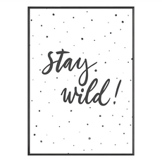Stay Wild 掛畫, 黑色