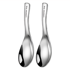 瑞典廚房 316不鏽鋼 一體成型小湯勺2件組 L, 1組, 勺子 2支, 銀色