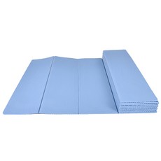 The One TPE折疊瑜珈墊 雙面雙壓紋 6mm 藍色 183 x 61cm, 1個