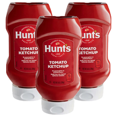 Hunt's 漢斯 獵太潔食蕃茄醬，產季鮮採蕃茄，採收當日製作，無添加人工香料，零反式脂肪, 397g, 3瓶