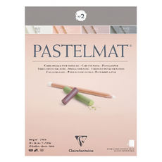 Clairefontaine PASTELMAT PAD N°2粉彩砂卡紙本, 360 g/m², 18x24 cm, 12張, 無酸性紙, 24 x 30cm