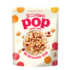 Market O NATURE 蔓越莓杏仁脆片, 520g, 1包