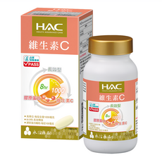 永信藥品 HAC 維生素C1000緩釋錠 含1000毫克維生素C與100毫克膠原蛋白 8小時長效釋放, 60顆, 1罐