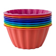 comet Kitchen 彩色矽膠馬芬模具8件組, 1組